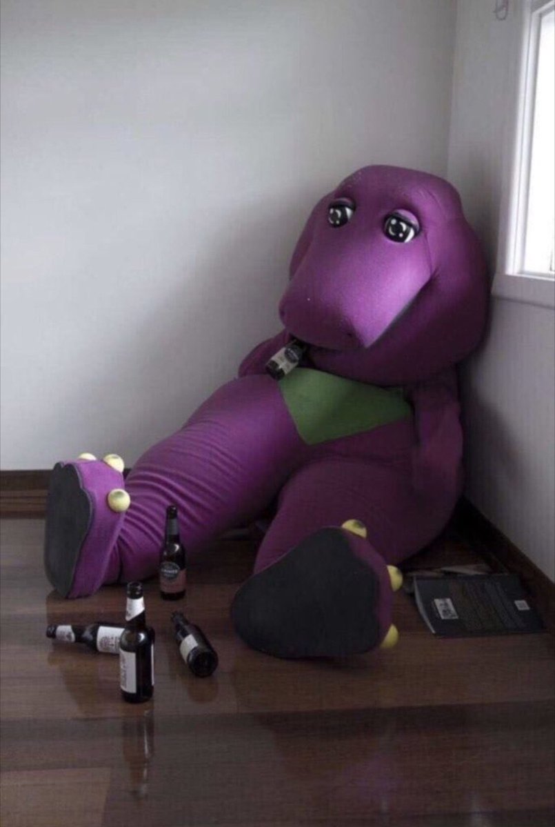 Drunk Barney Meme - Image 2